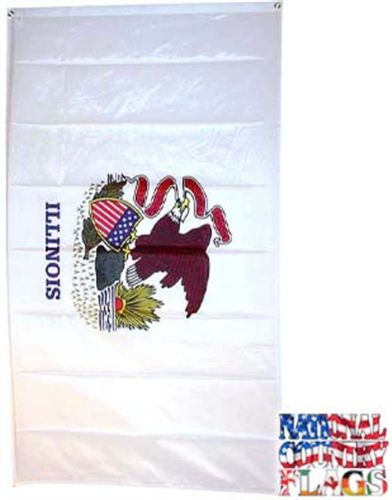 Large New 3x5 Illinois State Flag US USA American Flags