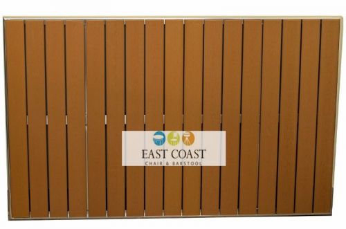 New 30&#034; X 48&#034; Gulf Coast Aluminum Poly-Teak Outdoor Restaurant Table Top