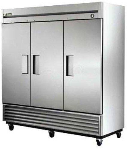 True reach in three door freezer, t-72f, commercial, kitchen, cold, new, food for sale
