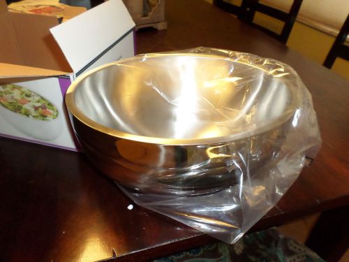 Vollrath Oval Double Wall Serving Bowl - Beehive Style 7.4 qt - 18/8 Stainless