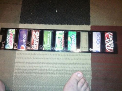 VENDING button WINDOWS 9 SELECT VENDO FLAVOR STRIP HOLDER PEPSI SODA COKE