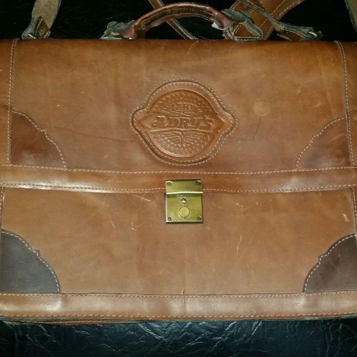 Anya Hindmarch early prototype  leather messenger bag