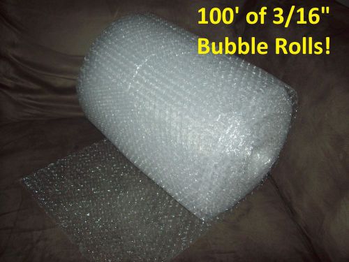 100&#039; Bubble Wrap/Roll (SMALL) 3/16&#034; Bubble! 12&#034; Wide! Perforated Every Foot!!