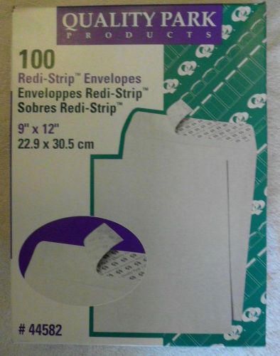 Quality Park Products Redi Strip Catalog Envelope 9 x 12 White 100/box  # 44582