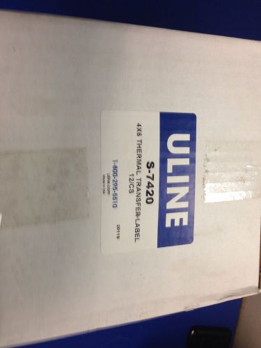 uline 4x6 Thermal Transfer Labels (S-7420)