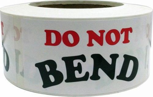 Do Not Bend Labels - 2&#034; by 4&#034; - 1 roll of 500 adhesive stickers for Shipping