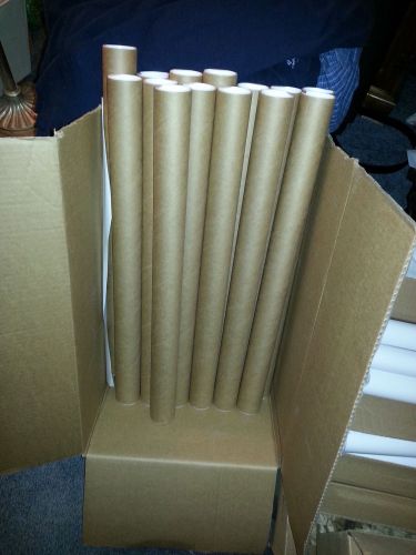 20 New 2 x 26 Premium Kraft Mailing Tubes 2x26 Shipping Tube .07 Wall Thickness
