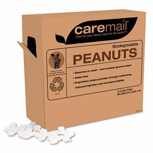 Caremail CareMail Biodegradable Peanuts, 3 Cubic Feet (CML1118683)