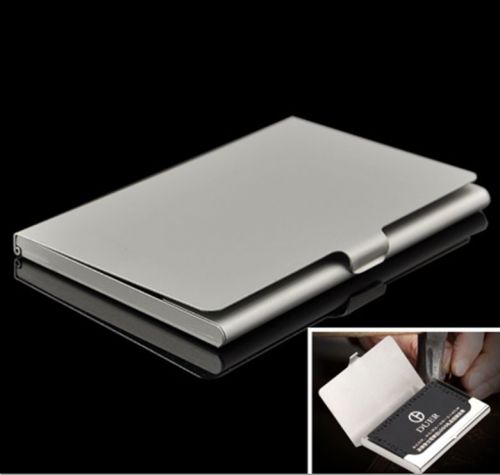 Hot Metal Stainless Steel Pocket Business Name Credit ID Card Holder Case Box