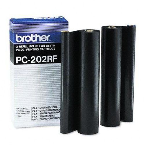 BROTHER Brother PC202RF Thermal Transfer Refill Roll Black 2/Pack For Plain