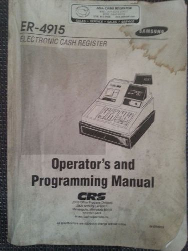 samsung er4915 operator&#039;s and programming manual