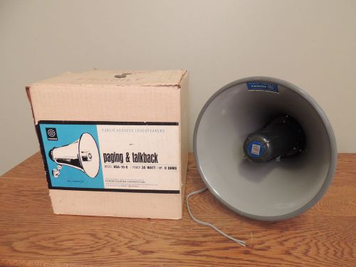 Fanon Courier Paging Talkback 10&#034; Loudspeaker Horn HDA-10-8  30 Watts