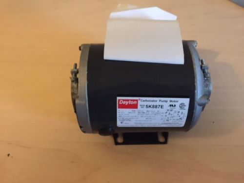 Dayton carbonator pump motor model 5k887e 1/3hp 1 ph 1725rpm 115/230v cont. duty for sale