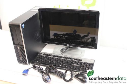 HP Compaq 8000 Elite SFF PC Core 2 2GB Ram 250GB HD Windows 7 Pro Monitor Bundle