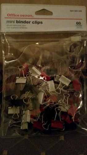 Office Depot mini binder clips (45 count)