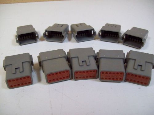 DEUTSCH DT04-12PA-C015 12 WAY RECEPTACLE DT-SERIES - 10PCS - NEW - FREE SHIPPING