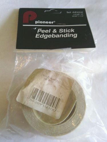Peel &amp; Stick Edgebanding 1.5&#034; x10&#039; Solid Almond
