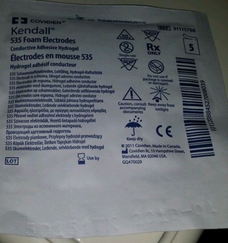 Covidien 31115788 Kendall 535 Electrodes 20 Packs of 5