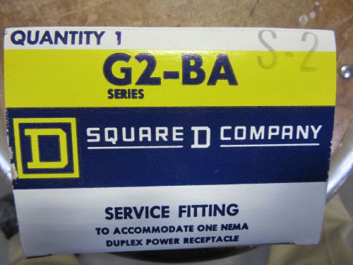 Square D G2-BA Under Floor Duct Duplex Receptacle Box 20 Amp NEW!! Free Shipping