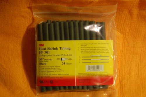 3M Heat Shrink Tubing FP-301 3/8 x 6 inch 24 pieces per package sealed