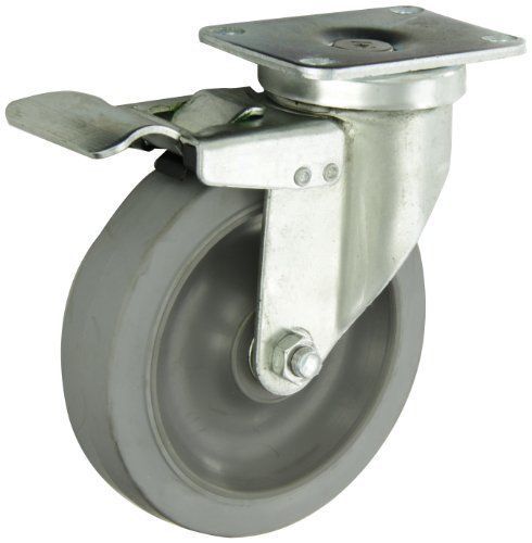 Albion 02 series 5&#034; diameter x-tra soft rubber flat tread wheel light duty insti for sale