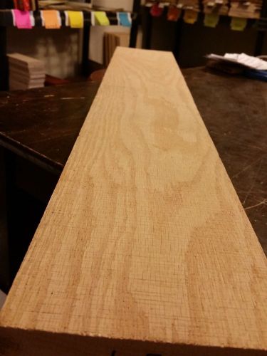 4/4 Red Oak Board 33.25 x 5 x ~1in. Wood Lumber (sku:#L-581)