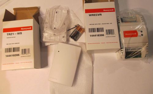 New honeywell tr21-wk set temperature sensor and receiver wrecvr tr21-ws hvac for sale
