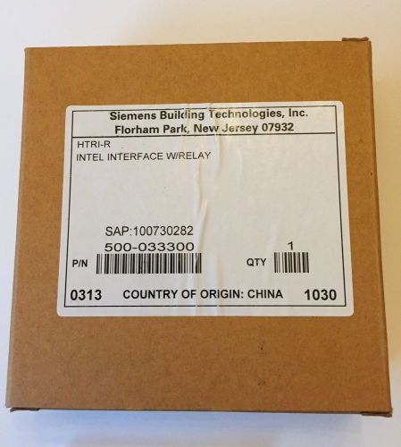 New siemens htri-r intel interface w/relay module fire alarm 500-033300 for sale
