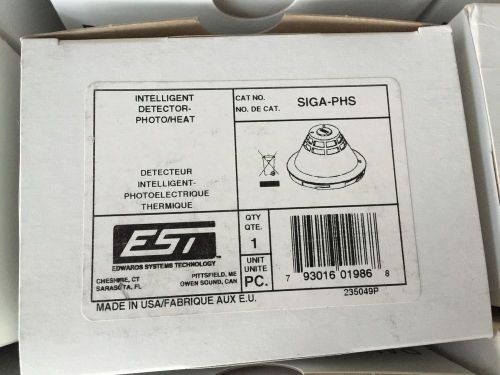 Edwards EST Intelligent Detector Photo/Heat electric smoke detector SIGA-PHS