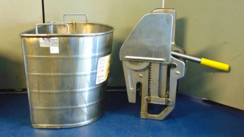 Rolls royce ringer &amp; mop bucket stainless steel &#034;nice&#034; well built - s823 for sale
