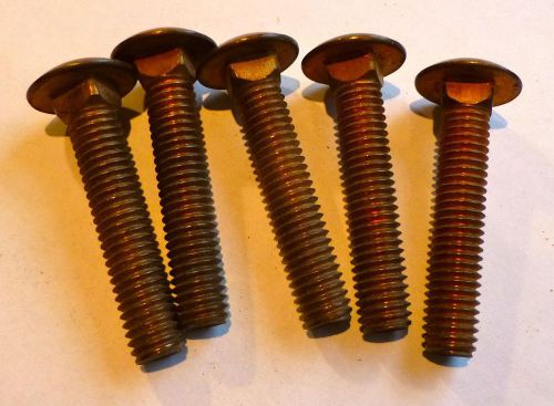 5 marine grade silicon bronze carriage bolt 3/8 - 16  full thread, 2&#034; long for sale
