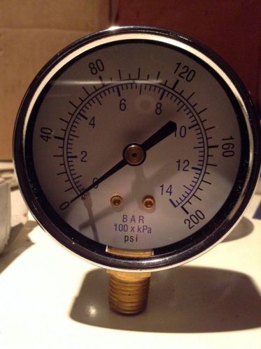 200Lb Pressure Gauge/ Fire Sprinkler/ Plumbing/ Testing