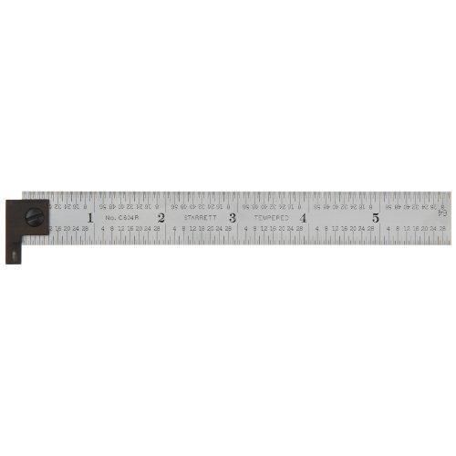 Starrett ch604r-6 6 2-sided steel ruler with hook new for sale