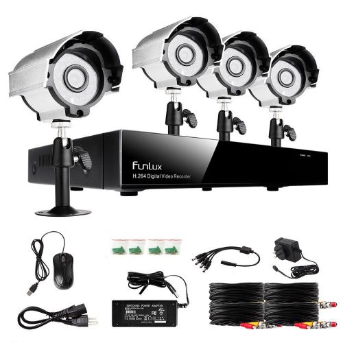 SECURITY DVR SYSTEM KIT  - 4 CHANNEL - 4 CAMERA SYSTEM - NO HDD - NO RESERVE!