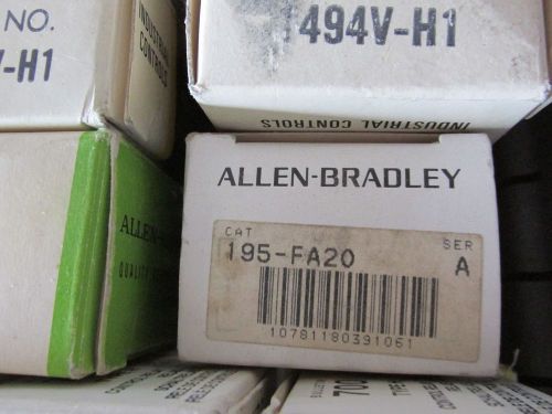 Lot of 3 New in box Allen Bradley 195-FA20 Add-on Contact Block