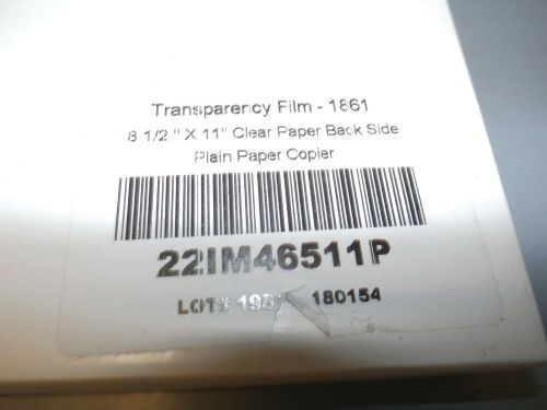 Transparency Film For Copiers 100 Sheets 8 1/2&#034; x 11&#034;