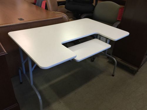 FOLDING COMPUTER TABLE in GRAY COLOR