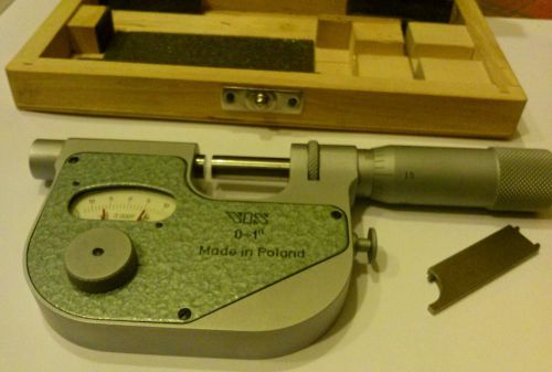 Vis indicating micrometer 0-1&#034; made in poland used in mint condition for sale