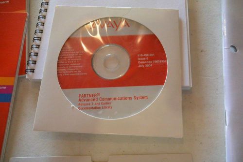 Partner R7 &amp; earlier Manuals CD   Avaya AT&amp;T ACS Lucent