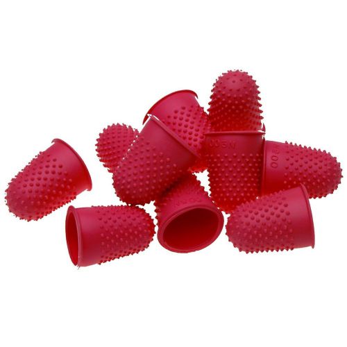 Quality Flexible Rubber Thimblette Red Size 00 14mm Finger Cone Thimble