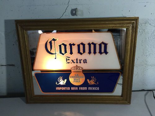Corona Extra La Cerveza Mas Fina Beer Bar Pub Light Sign Mirror Illuminated