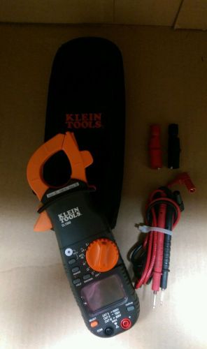 Klein clamp meter cl1000 with leads and case for sale