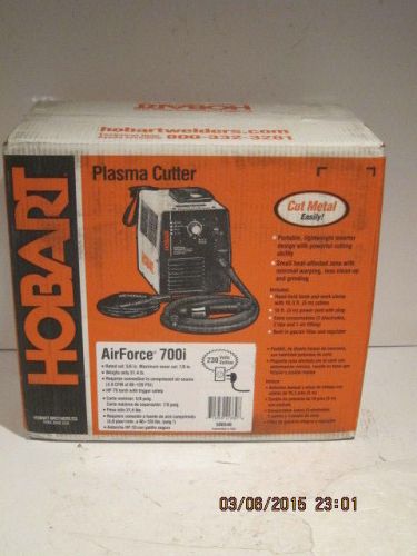 Hobart AirForce 700i Plasma Cutter W/16ft Torch(500546)FREE SHIP NEW SEALED BOX!