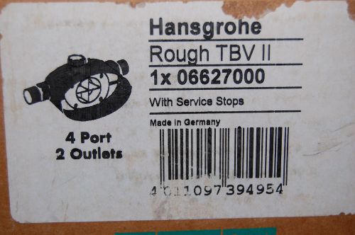 Hansgrohe TBV II 06627000 Rough in Thermostatic Balance Valve w/ stops