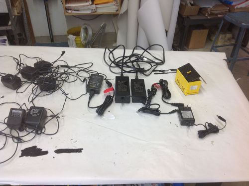 GROUP LOT- Assortment of Laser Tool Battery Charger Power Supply. NEW &amp; USED