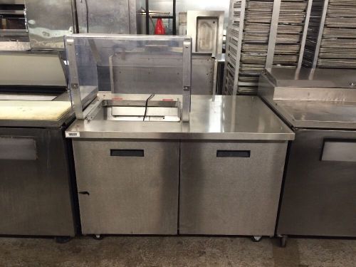 Used randell 9303-7m commercial salad top refrigerator w/sneeze gaurd msrp:6,494 for sale