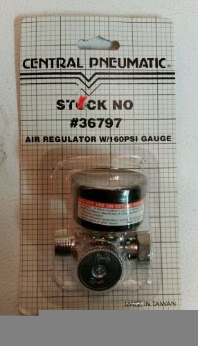 NEW Central Pneumatic air regulator gauge with 160 PSI guage 36797
