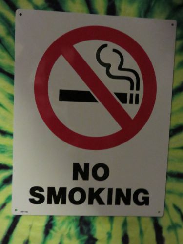&#034;NO SMOKING&#034; W/PICTURE (8&#034; X 10&#034;)  Rigid Plastic Sign