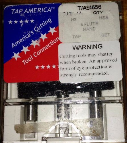 Drill America T/A Series High-Speed Steel Hand Threading Tap Set, Uncoated