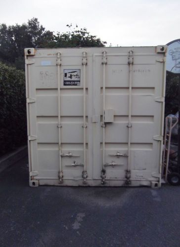 20&#039; STEEL CARGO SHIPPING STORAGE CONTAINER/CONTAINS TEX SHOEMAKER LEATHER GEAR